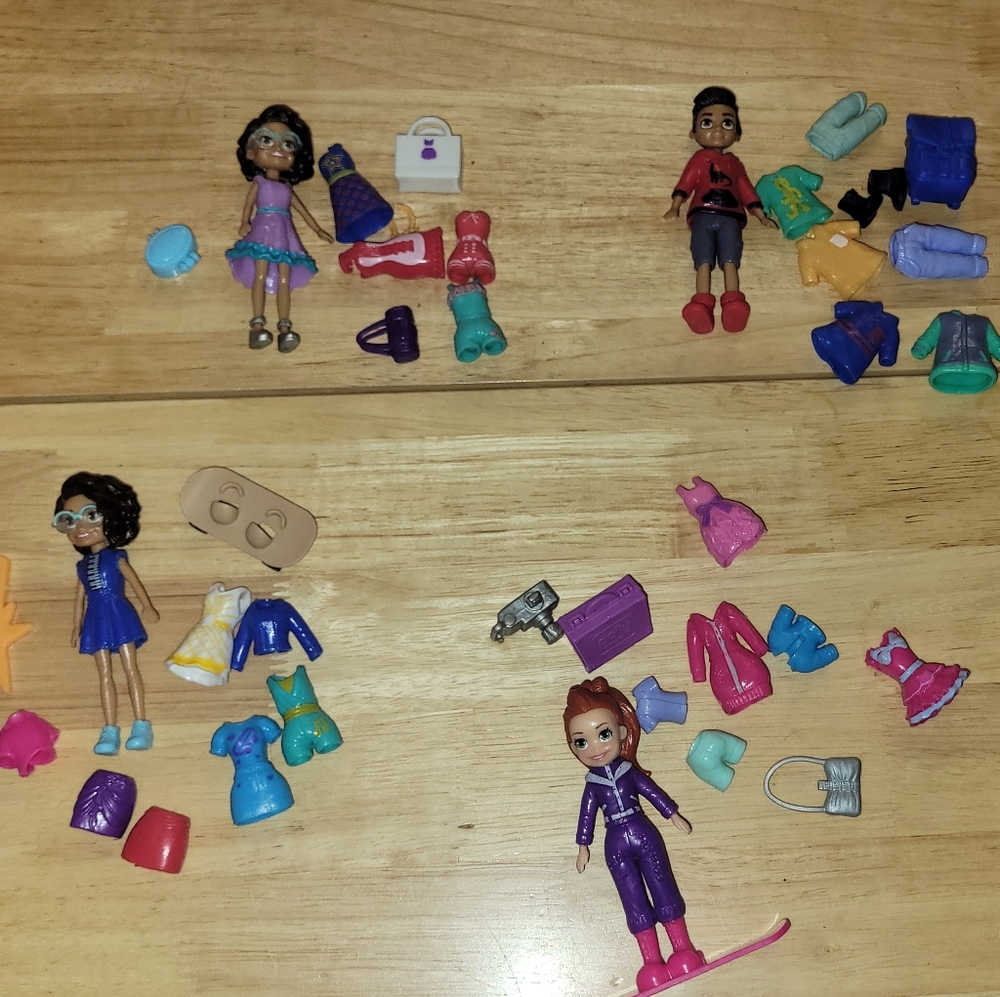 Lot of Polly Pocket Doll Characters